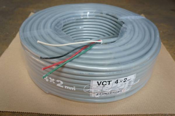 ☆ケーブル 電線 VCT2sq×4c 100m “送料込み”☆