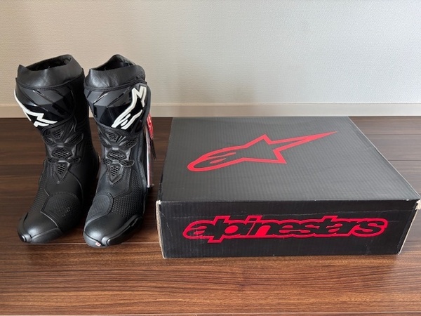☆アルパインスターズ/alpinestars/スーパーテックR/バイクブーツ/黒/41/26.0cm/新品 ※送料込