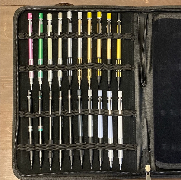 送料無料★状態良好★Pentel GRAPH1000 SMASH 40本まとめ ケース付き/ぺんてる グラフ1000 スマッシュ 匿名発送 ステーショナリー★4Pen