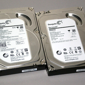 【送料無料】◆Seagate ST2000DM001 2TB 使用:10h・22h「新同品2個セット」【即決】B