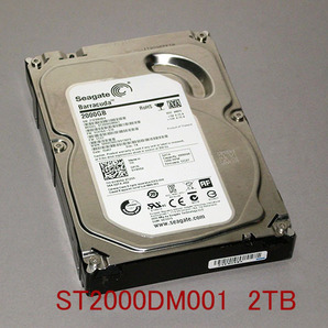 【送料無料】◆Seagate ST2000DM001 2TB 「使用少なめ」 使用:1313h【即決】C