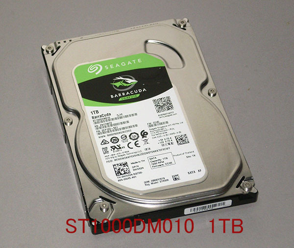 【送料無料】◆Seagate ST1000DM010 1TB 「新同品」 使用:9h【即決】B