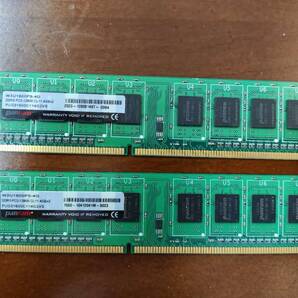panram製 DDR3-1600 PC3-12800 4GB×2枚 計8GB メモリ デスクトップパソコン用 ECCなし
