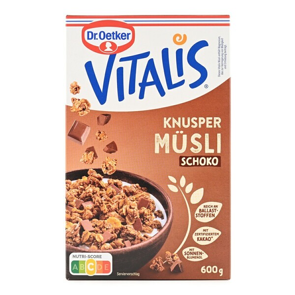 Dr. Oetker ビタリス クランチ ミューズリー チョコレート 600g シリアル グラノーラ