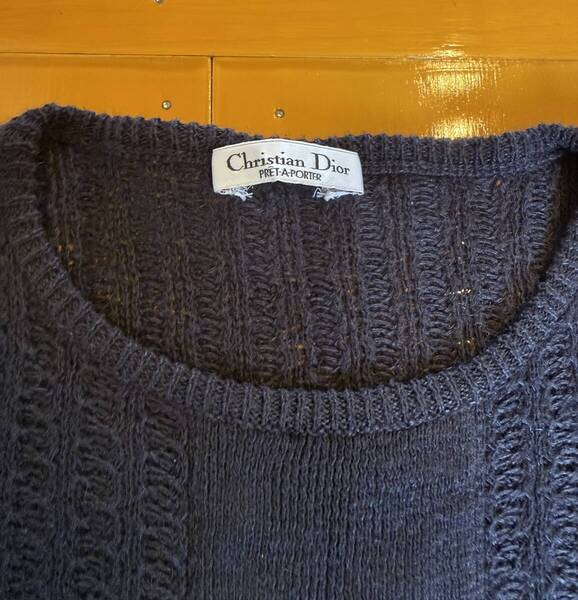 deadstock! Christian Dior サマーニット 麻100% ヴィンテージ 古着