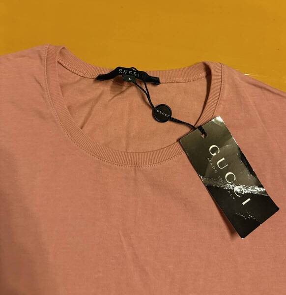 deadstock! タグ付! GUCCI グッチ Cotton T-Shirt made in italy size L