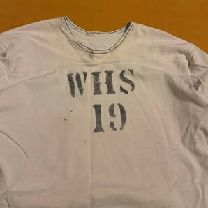 40s UNKNOWN ステンシル入り フットボールTシャツ ヴィンテージ 古着