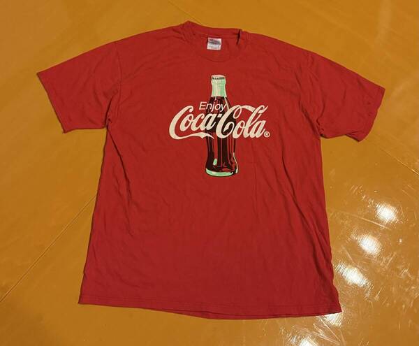 90s USA製 コカコーラ プリント Tシャツ 企業物 当時物 ビンテージ 古着 XL