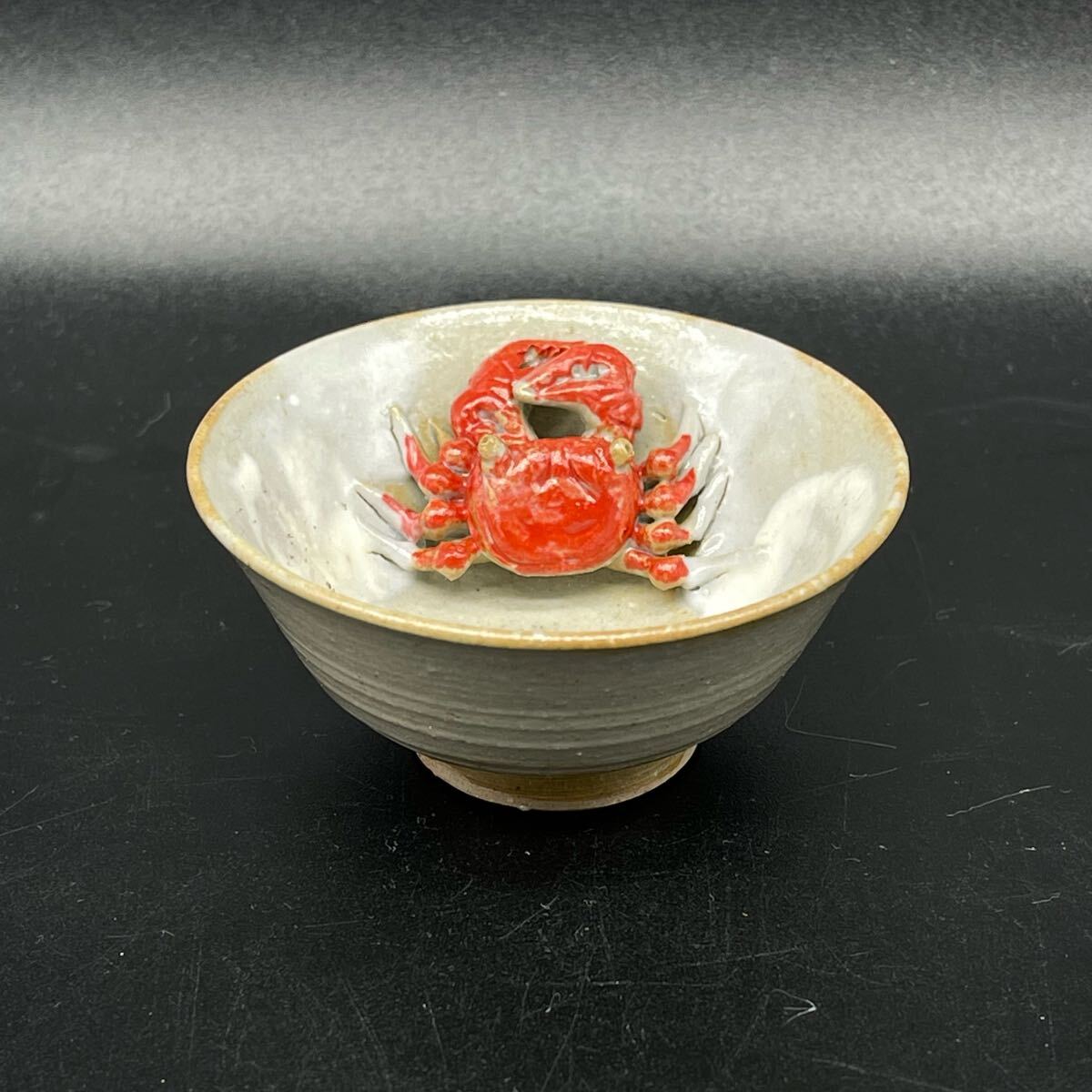 煎茶碗5客 蟹絵 京焼 Yahoo!オークション -「(カニ 蟹 かに)」(茶碗 ) (茶道具)の落札