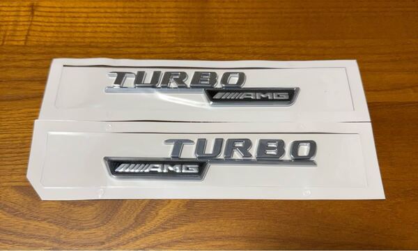 TURBO AMGロゴ エンブレム サイドフェンダー バッジ ステッカー メルセデスベンツ用 デカール エアアウトレット装飾