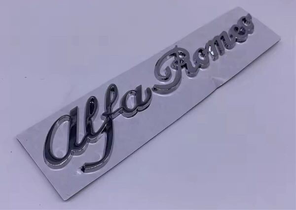 アルファロメオ 3D メタル エンブレム alfa Romeo ステッカー シルバー