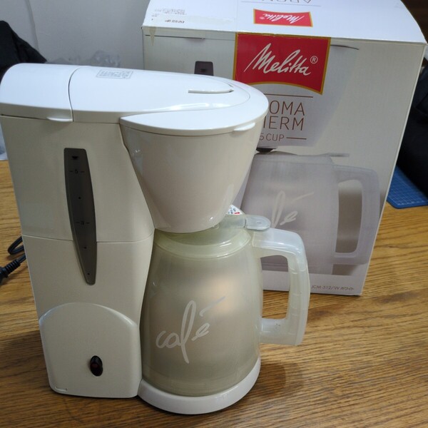 Melitta(メリタ) アロマサーモ 5カップ ホワイト 【2~5杯用・1×2のフィルターペーパーに対応】 JCM-512/W