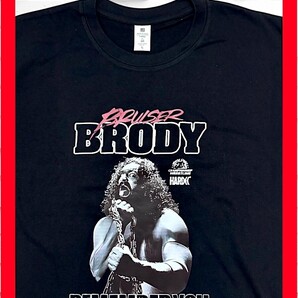 ★新品!◆送料無料!◆ブルーザー.ブロディ*半袖Tシャツ*Lサイズ相当*黒*スポーツ,アウトドア,キャンプにも!新日本プロレス,全日本