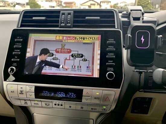 150プラド後期車用☆スマフォホルダーラック☆ランドリックジャパン☆LANDLIC JAPAN☆スマートフォンホルダーラック☆