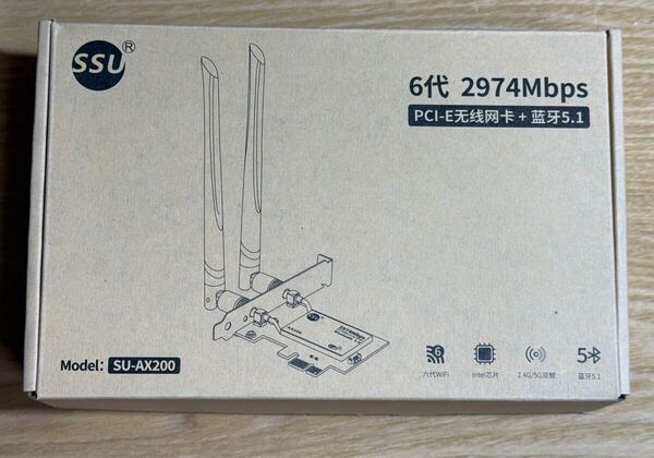 Intel AX200 無線LANインターフェースカード Bluetooth AC 2974mbps