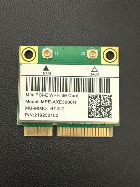 Wi-Fi 6E Mini PCI-E WiFi ネットワークカード MPE-AXE3000H AX210相当