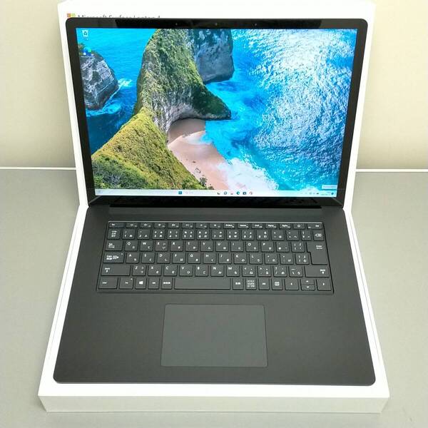 ★美品★ マイクロソフト Surface Laptop 4 ブラック (15インチ/Ryzen7/8GB/SSD512GB/Office無) 5WB00020 (5W6-00043同等品) 8609