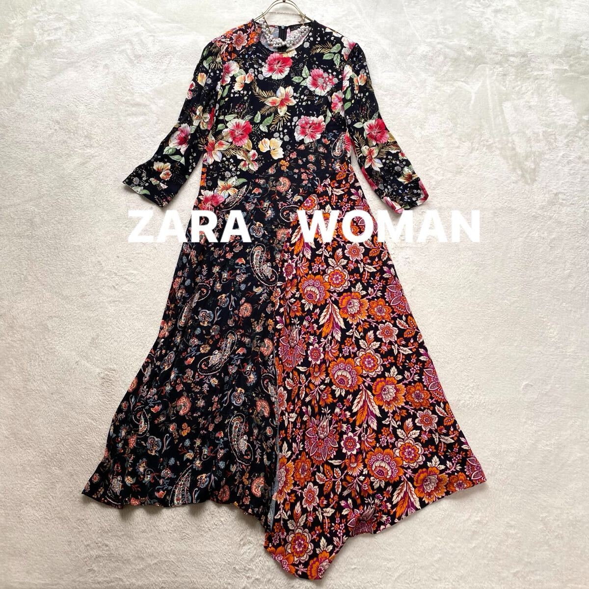 楽天市場】zara 花柄 ワンピースの通販
