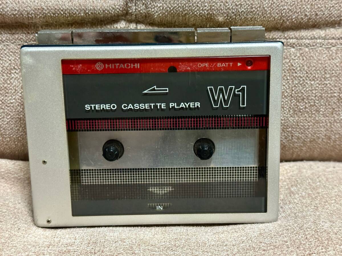 希少HITACHI CP-W1ステレオカセットプレーヤー整備済み Yahoo!オークション -「*hitachi」(再生専用) (カセット