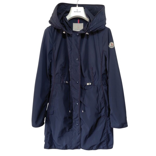 MONCLER モンクレール Anthemis スプリング/ナイロンコート フード レディース ネイビー サイズ00