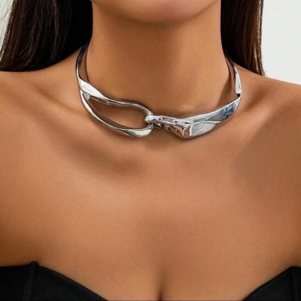 ネックレス y2k シルバー フェアリーグランジ グランジ チョーカー モード ユニセックス レディース 新品未使用 メンズ