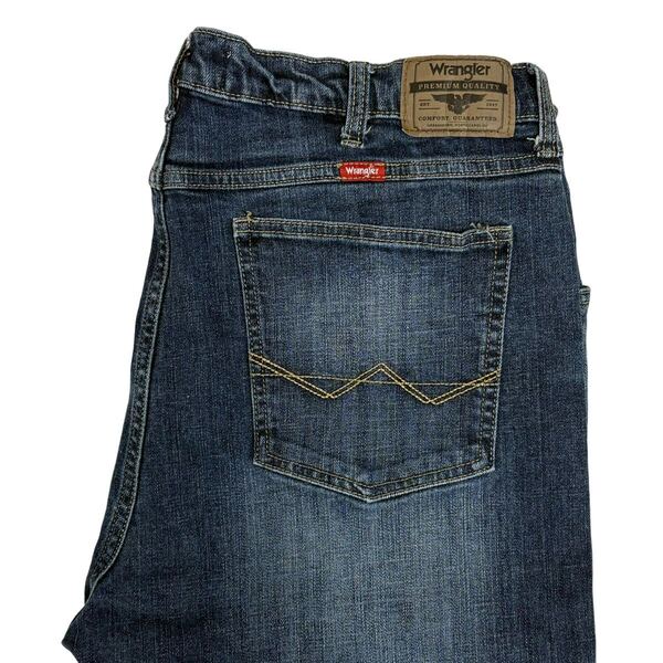 ラングラー ジーンズ W38 L30 ストレッチ ストレート デニムパンツ ブルー(P027)