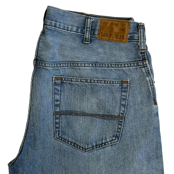 Lee ジーンズ W38 L30 ブーツカット ブルー デニムパンツ(P035)