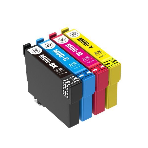 MUG-4CL EW-452A EW-052A エプソン プリンター インク マグカップ 4色 EPSON 互換インクカートリッジ ICチップ付 MUG-BK