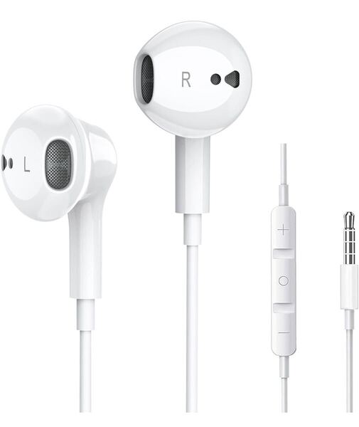 イヤホン 3.5mmジャック 有線イヤホンHIFI音質 音量調整 重低音 ノイズキャンセリング マイク付き 通話可能 快適な装着感