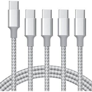 USB Type Cケーブル【1m+1m+2m+2m/4本】タイプc ケーブル PD対応 60W急速充電】データ転送 断線防止 高耐久ナイロン iPhone 16
