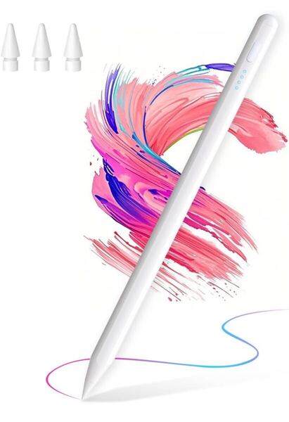 iPad対応 Ewbob iPad ペンシル アップルペンシル 2018年~2025年 タッチペン 極細 スタイラスペン Type-C急速充電 超高感度 磁気吸着