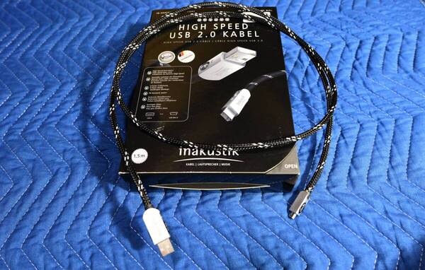 inakustik インアクースティック RFUSB-M1.5M USBケーブル Type A/mini-B 1.5m miniB→Type B(Standard)変換アダプター付き yukimu