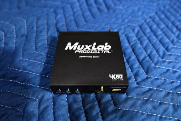MuxLab 500438 HDMI 4Kアップスケーラー 480p~4Kまでの解像度を自由に変更可能なアップ/ダウンコンバーター レトロゲーム機も4K化可能