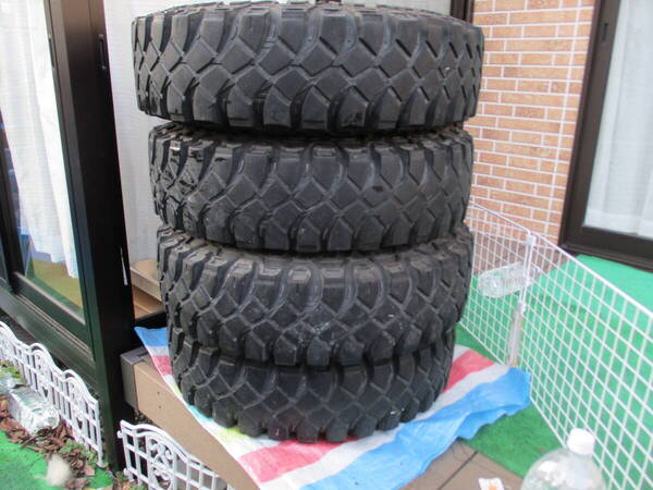 ジムニーJA11 JB23 16インチ Epsilon Japan MT ブロックタイヤ 4本セット 中古 MAXXIS Crawler 16LT M&S