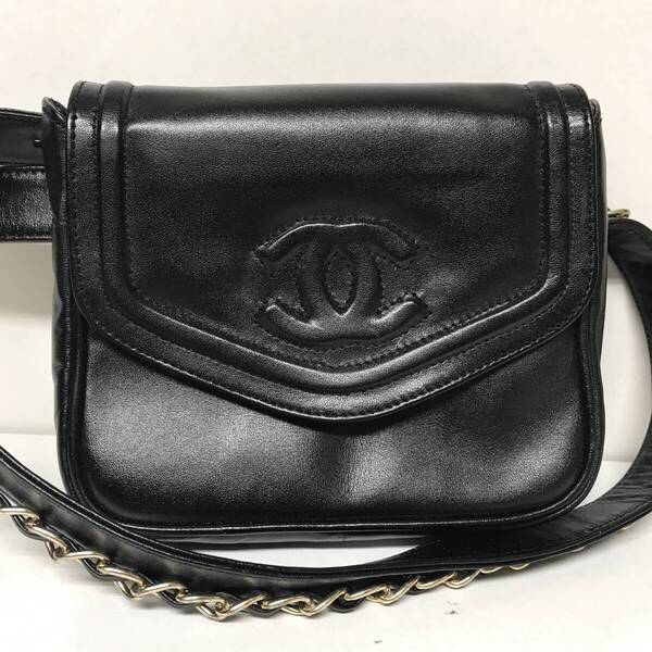 シャネル ココマーク ウエストバッグ CHANEL 長期保管品