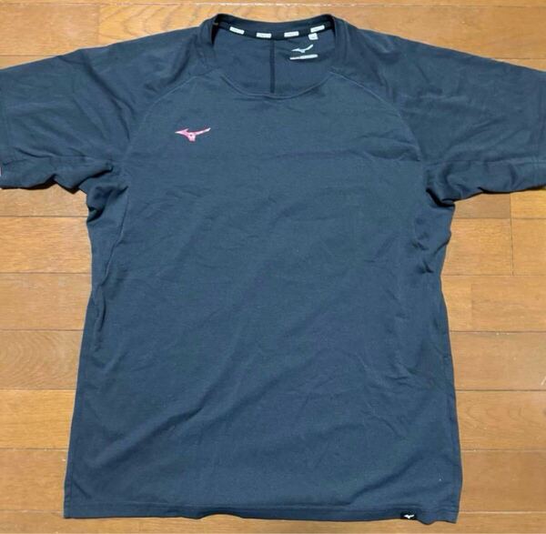 北海道コンサドーレ札幌 選手支給品 ミズノ 移動着 Tシャツ 黒 MIZUNO ブラック