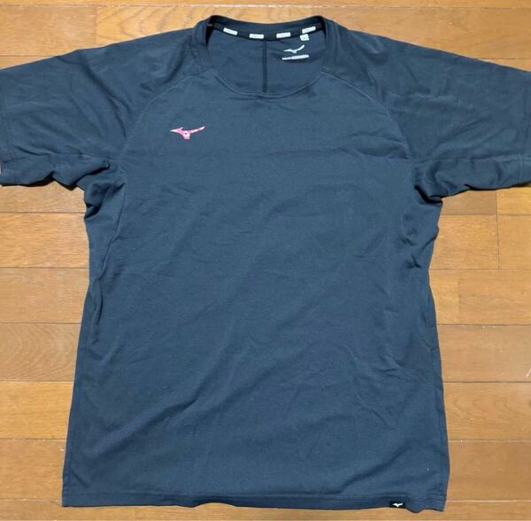北海道コンサドーレ札幌 選手支給品 ミズノ 移動着 Tシャツ 黒 MIZUNO ブラック