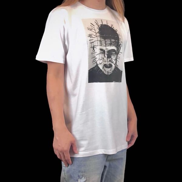 新品 ピンヘッド ヘルレイザー 魔道士 ボンデージ ファッション セノバイト 80年代 イギリス B級ホラー映画 Tシャツ ユニセックス Lサイズ