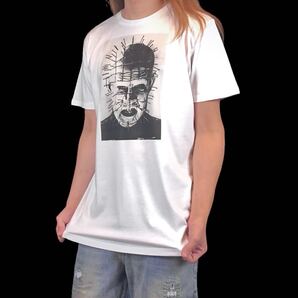 新品 ピンヘッド ヘルレイザー 魔道士 ボンデージ ファッション セノバイト 80年代 イギリス B級ホラー映画 Tシャツ ユニセックス Sサイズ