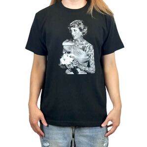 新品 ダイアナ妃 プリンセスオブウェールズ TATOO タトゥー 花束 ブーケ イギリス王室 ロイヤルファミリー Tシャツ ユニセックス Mサイズ