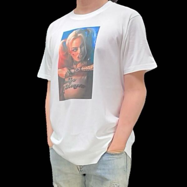 新品 ハーレイクイン マーゴットロビー スーサイドスクワッド DCコミックス バットマン アメコミ ヴィラン Tシャツ ユニセックス Sサイズ