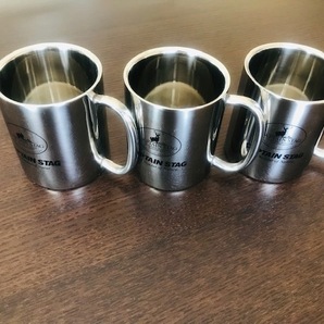 CAPTAIN STAG / キャプテンスタッグ / パラオ ダブルステンマグカップ310ml × 3個セット / 中空二重構造 / 前期モデル ロゴマーク