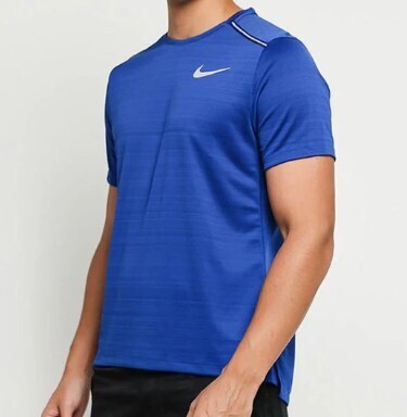 新品♪Nike(ナイキ)♪ Dri-FIT マイラー/メンズ半袖Teeシャツ♪XLサイズ♪ブルー♪