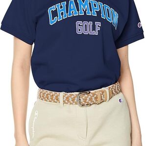 新品♪(チャンピオンゴルフ)Champion-Golf♪抗菌防臭 速乾 UVカット グラフィックロゴプリント モックネックシャツ♪ネイビー♪Sサイズ♪