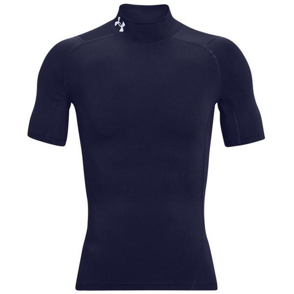 新品♪UNDER ARMOUR/アンダーアーマー ♪ メンズ UAヒートギア コンプレッション モック ショートスリーブ シャツ♪ サイズL♪