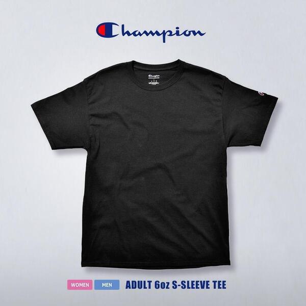 新品♪(チャンピオン)Champion ♪アメカジ♪定番 Authentic T-SHIRTS/ コットン ワッペン Tシャツ(1/2スリーブ) ♪Lサイズ♪