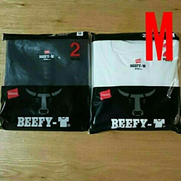 ビーフィー Tシャツ アソート 2枚 メンズ Tシャツ 半袖 無地 クルーネック М ヘインズ