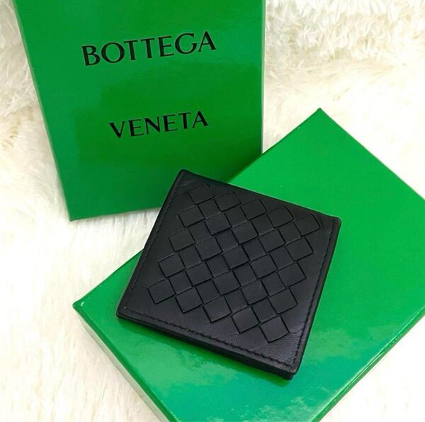 Bottega Veneta ブラック コインケース ボッテガヴェネタ 小銭入れ