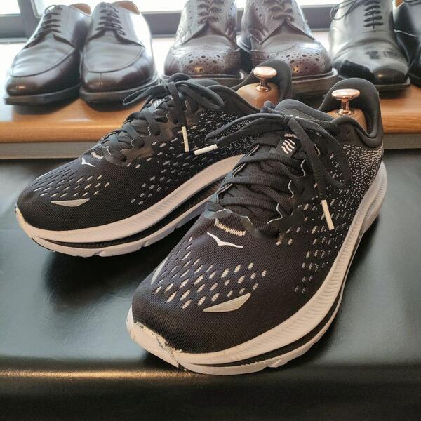 HOKA スニーカー ブラック KAWANA 26.5cm 黒 メンズ 靴 ランニングシューズ