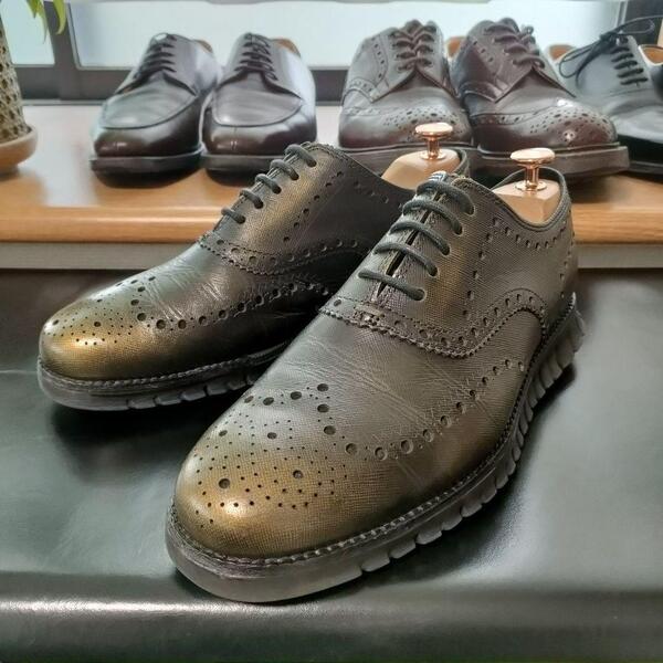 【COLE HAAN】コールハーン ゼログランド US6.5 ZEROGRAND グランドOS メンズ 約24.5cm レザースニーカー